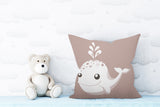 Whally Reversible Throw Square Pillow