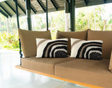 Willow Abstract Spun Polyester Outdoor Reversible Throw Rectangular Pillow