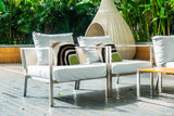 Willow Spun Polyester Square Indoor/Outdoor Throw Pillow