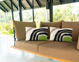 Willow Abstract Spun Polyester Outdoor Reversible Throw Rectangular Pillow