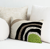 Willow Abstract Spun Polyester Outdoor Reversible Throw Rectangular Pillow