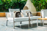 Willow Spun Polyester Square Indoor/Outdoor Throw Pillow