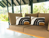Willow Abstract Spun Polyester Outdoor Reversible Throw Rectangular Pillow