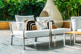 Willow Spun Polyester Square Indoor/Outdoor Throw Pillow