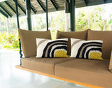 Willow Abstract Spun Polyester Outdoor Reversible Throw Rectangular Pillow