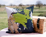 Wintta Abstract Outdoor Reversible Throw Square Pillow