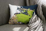 Wintta Abstract Outdoor Reversible Throw Rectangular Pillow