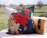 Wintta Abstract Outdoor Reversible Throw Square Pillow