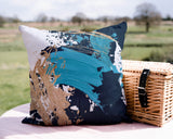 Wintta Abstract Outdoor Reversible Throw Square Pillow