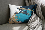 Wintta Abstract Outdoor Reversible Throw Rectangular Pillow