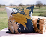Wintta Abstract Outdoor Reversible Throw Square Pillow