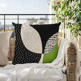 Woda Abstract Reversible Indoor/Outdoor Square Pillow