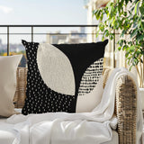 Woda Abstract Reversible Indoor/Outdoor Square Pillow