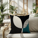 Woda Abstract Reversible Indoor/Outdoor Square Pillow