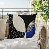 Woda Abstract Reversible Indoor/Outdoor Square Pillow