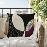 Woda Abstract Reversible Indoor/Outdoor Square Pillow