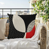 Woda Abstract Reversible Indoor/Outdoor Square Pillow