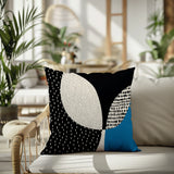 Woda Abstract Reversible Indoor/Outdoor Square Pillow