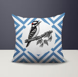 Wood Pecker Indoor/Outdoor Reversible Square Pillow
