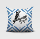 Wood Pecker Indoor/Outdoor Reversible Square Pillow