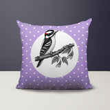 Wood Pecker Indoor/Outdoor Reversible Square Pillow