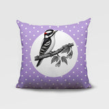 Wood Pecker Indoor/Outdoor Reversible Square Pillow
