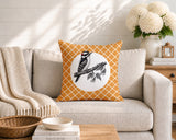 Wood Pecker Indoor/Outdoor Reversible Square Pillow
