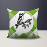 Wood Pecker Indoor/Outdoor Reversible Square Pillow