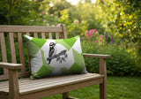 Wood Pecker Indoor/Outdoor Reversible Rectangular Pillow