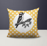 Wood Pecker Indoor/Outdoor Reversible Square Pillow