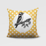 Wood Pecker Indoor/Outdoor Reversible Square Pillow
