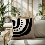 Yani Abstract Reversible Indoor/Outdoor Square Pillow