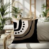 Yani Abstract Reversible Indoor/Outdoor Square Pillow