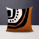 Yani Abstract Reversible Indoor/Outdoor Square Pillow