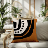 Yani Abstract Reversible Indoor/Outdoor Square Pillow