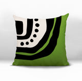 Yani Abstract Reversible Indoor/Outdoor Square Pillow