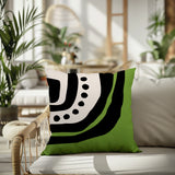 Yani Abstract Reversible Indoor/Outdoor Square Pillow