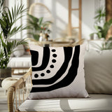 Yani Abstract Reversible Indoor/Outdoor Square Pillow