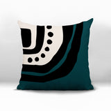 Yani Abstract Reversible Indoor/Outdoor Square Pillow