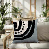 Yani Abstract Reversible Indoor/Outdoor Square Pillow