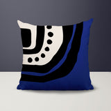 Yani Abstract Reversible Indoor/Outdoor Square Pillow