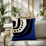 Yani Abstract Reversible Indoor/Outdoor Square Pillow