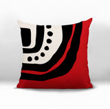 Yani Abstract Reversible Indoor/Outdoor Square Pillow