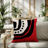 Yani Abstract Reversible Indoor/Outdoor Square Pillow