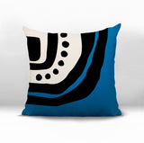 Yani Abstract Reversible Indoor/Outdoor Square Pillow