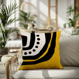 Yani Abstract Reversible Indoor/Outdoor Square Pillow