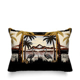 Yanu Flamingo Reversible Indoor/Outdoor Rectangular Pillow