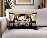 Yanu Flamingo Reversible Indoor/Outdoor Rectangular Pillow