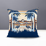 Yanu Flamingo Reversible Indoor/Outdoor Square Pillow