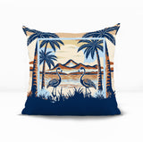 Yanu Flamingo Reversible Indoor/Outdoor Square Pillow